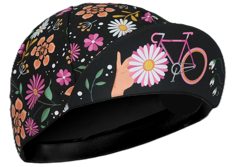 Czapka kolarska z daszkiem BELLO Floral
