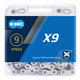 Łańcuch KMC X9 Silver/Grey