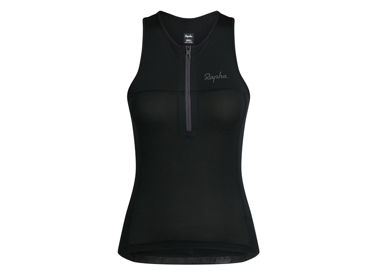 Koszulka damska bez rękawów RAPHA Half Zip Tank